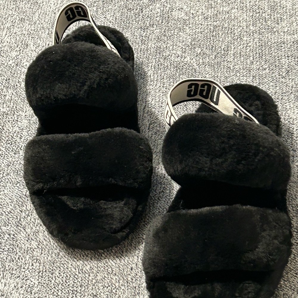 UGG Black Cozy Slippers